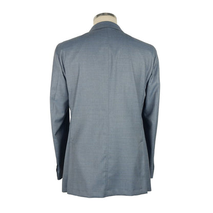  - Light Blue Wool Men's Blazer