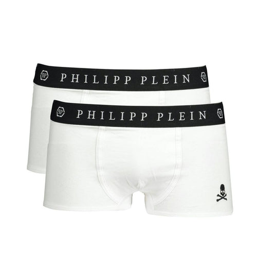  - White Cotton Men's Boxer