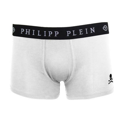  - White Cotton Men's Boxer