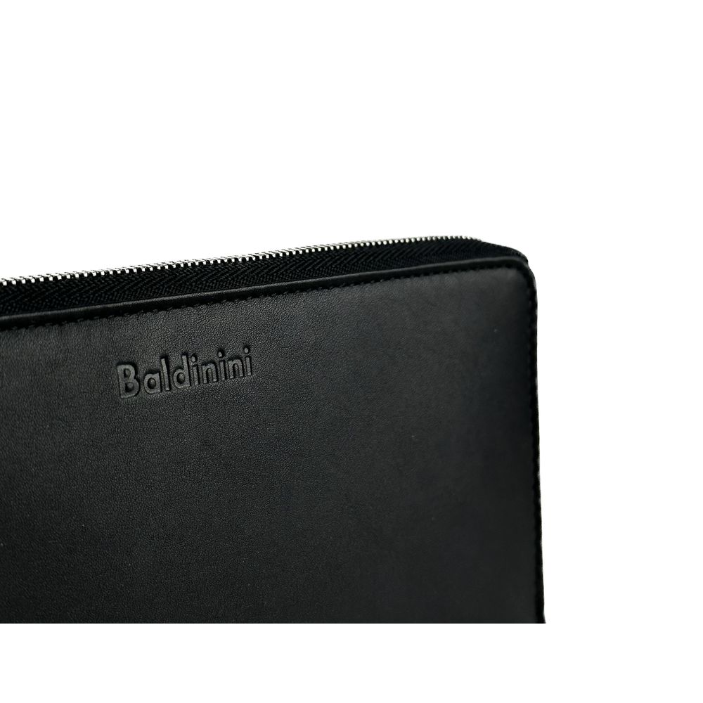  - Elegant Black Leather Travel Organizer