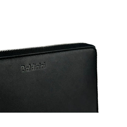  - Elegant Black Leather Travel Organizer