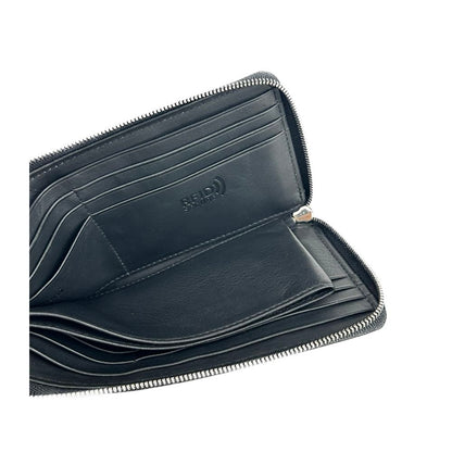  - Elegant Black Leather Travel Organizer