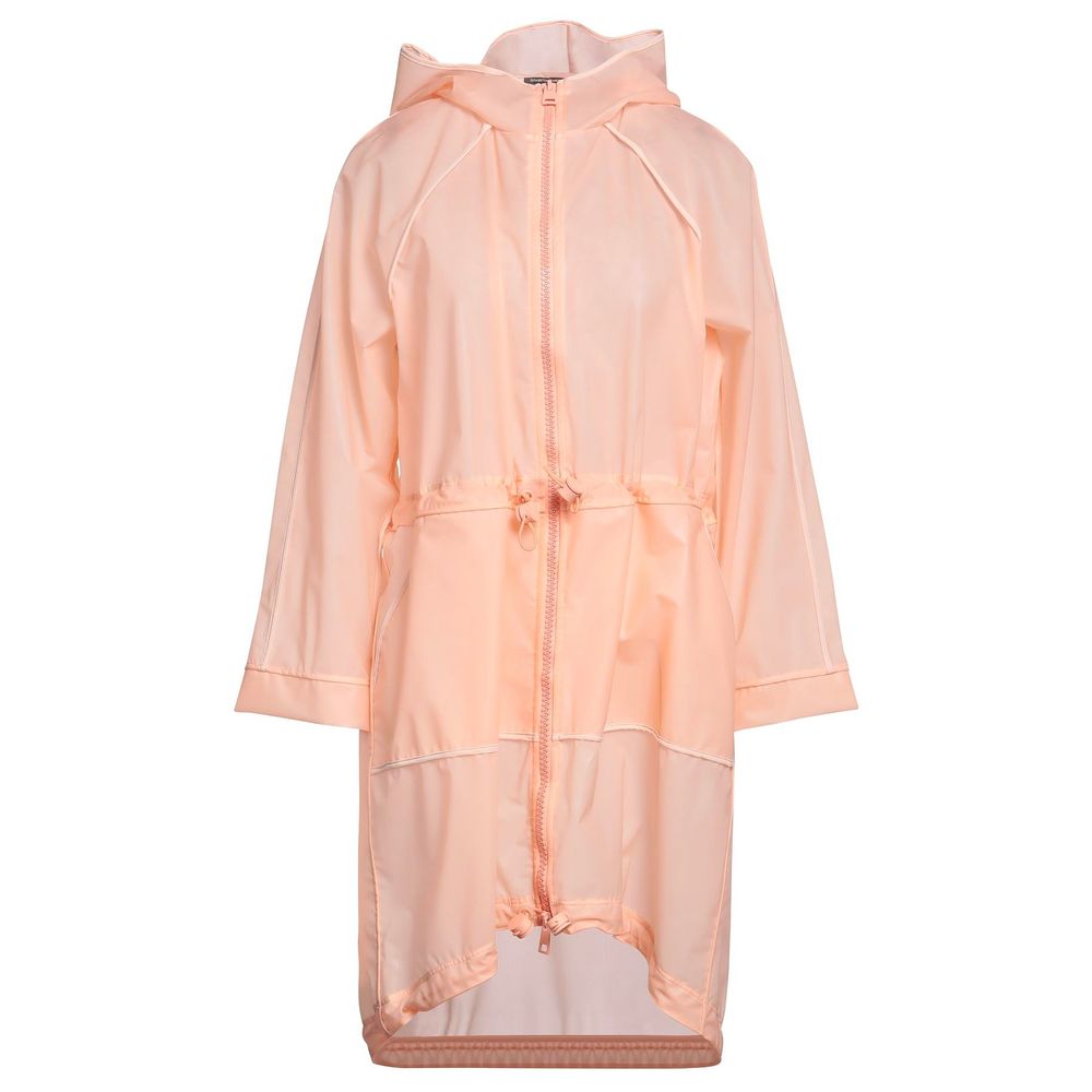  - Powder Pink Long Waterproof Jacket