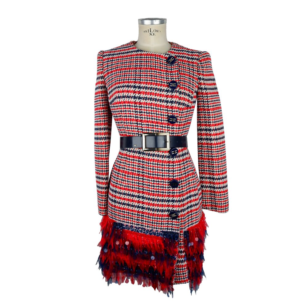  - Red Belted Tartan Dress