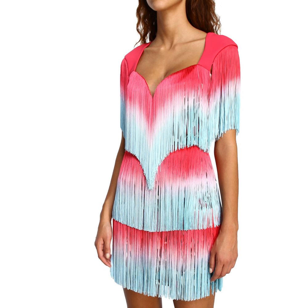  - Pink Polyester Women Dress