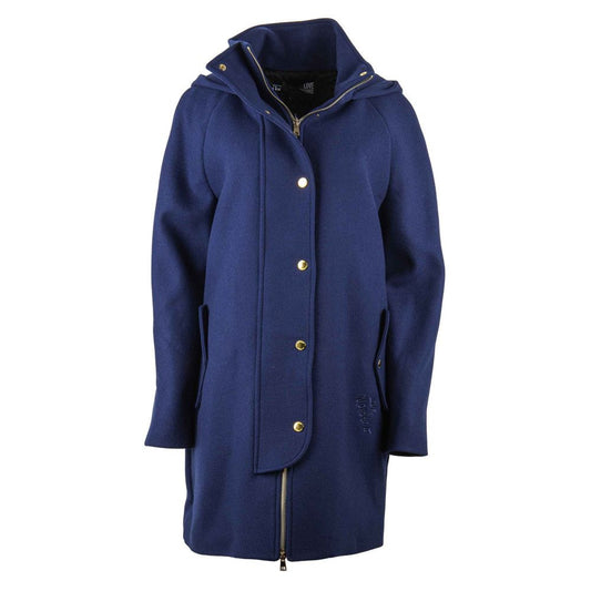  - Blue Wool Women Coat