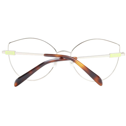 Emilio Pucci Women’s Optical Glasses – Silver Cat Eye Frame, 56mm
