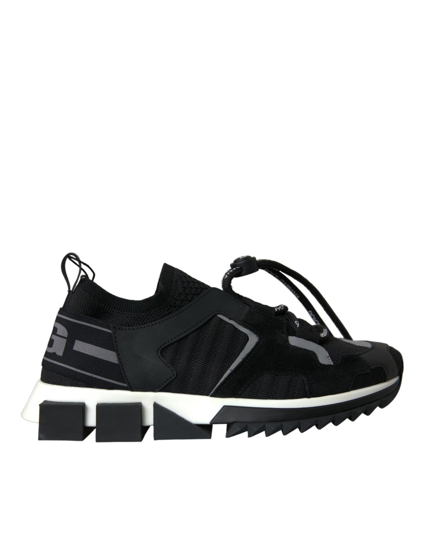 Dolce & Gabbana Women's Black Mesh Sorrento Trekking Sneakers- Designer Footwear
