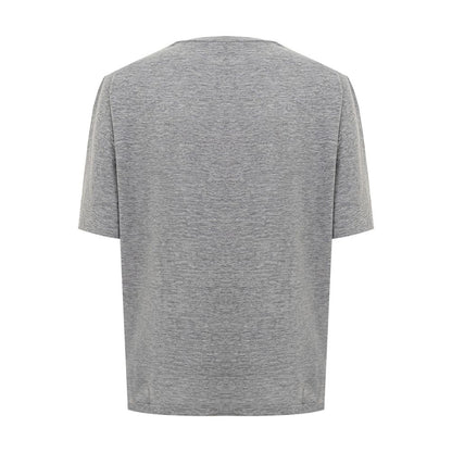  - Chic Gray Cotton Tee for the Modern Woman