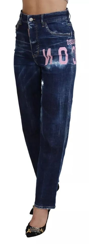  - Blue Icon High Waist Straight Denim Boston Jeans