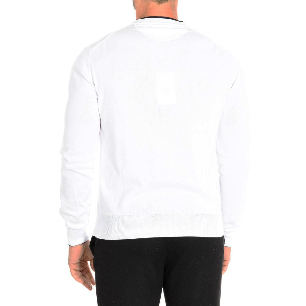 White Cotton Sweater - The Luxe Alliance