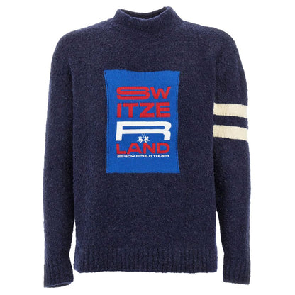 Blue Polyamide Sweater - The Luxe Alliance