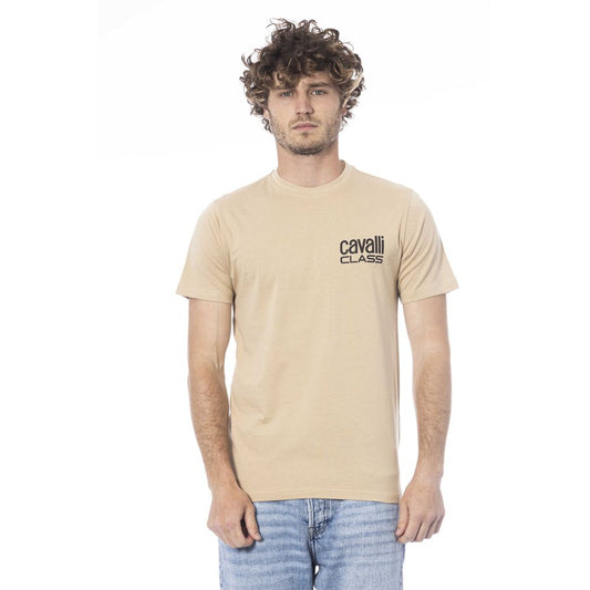 Beige Cotton Men T-Shirt - The Luxe Alliance