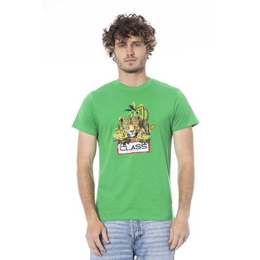 Green Cotton Men T-Shirt - The Luxe Alliance