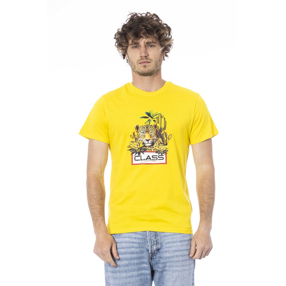 Yellow Cotton Men T-Shirt - The Luxe Alliance