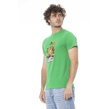 Green Cotton Men T-Shirt - The Luxe Alliance