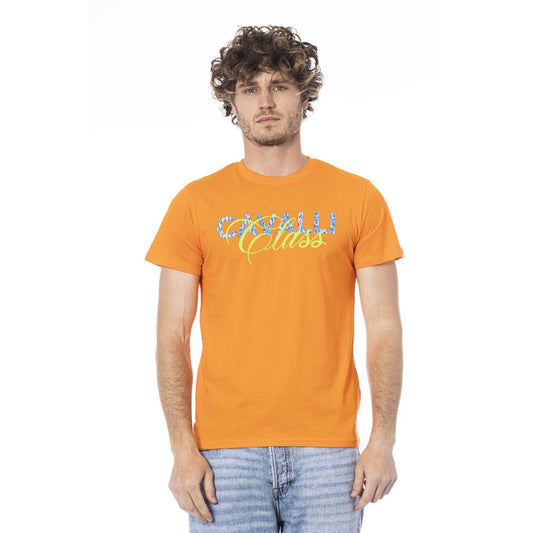 Orange Cotton Men T-Shirt - The Luxe Alliance