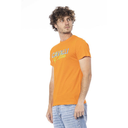 Orange Cotton Men T-Shirt - The Luxe Alliance