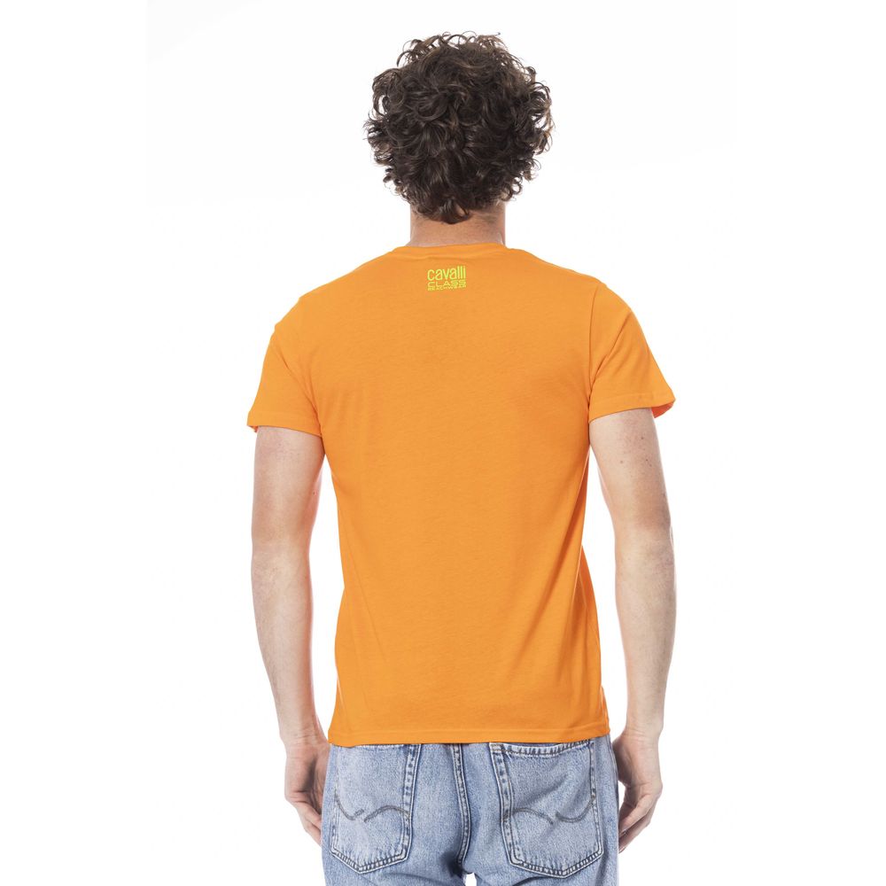 Orange Cotton Men T-Shirt - The Luxe Alliance