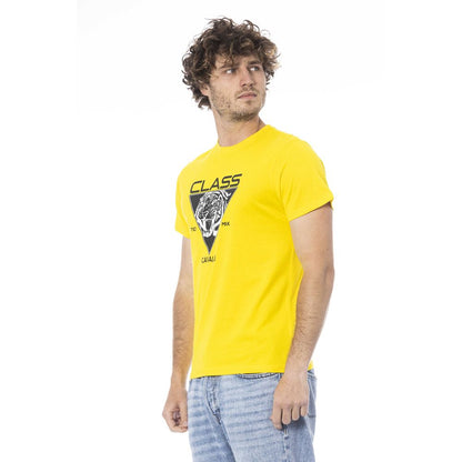 Yellow Cotton Men T-Shirt - The Luxe Alliance