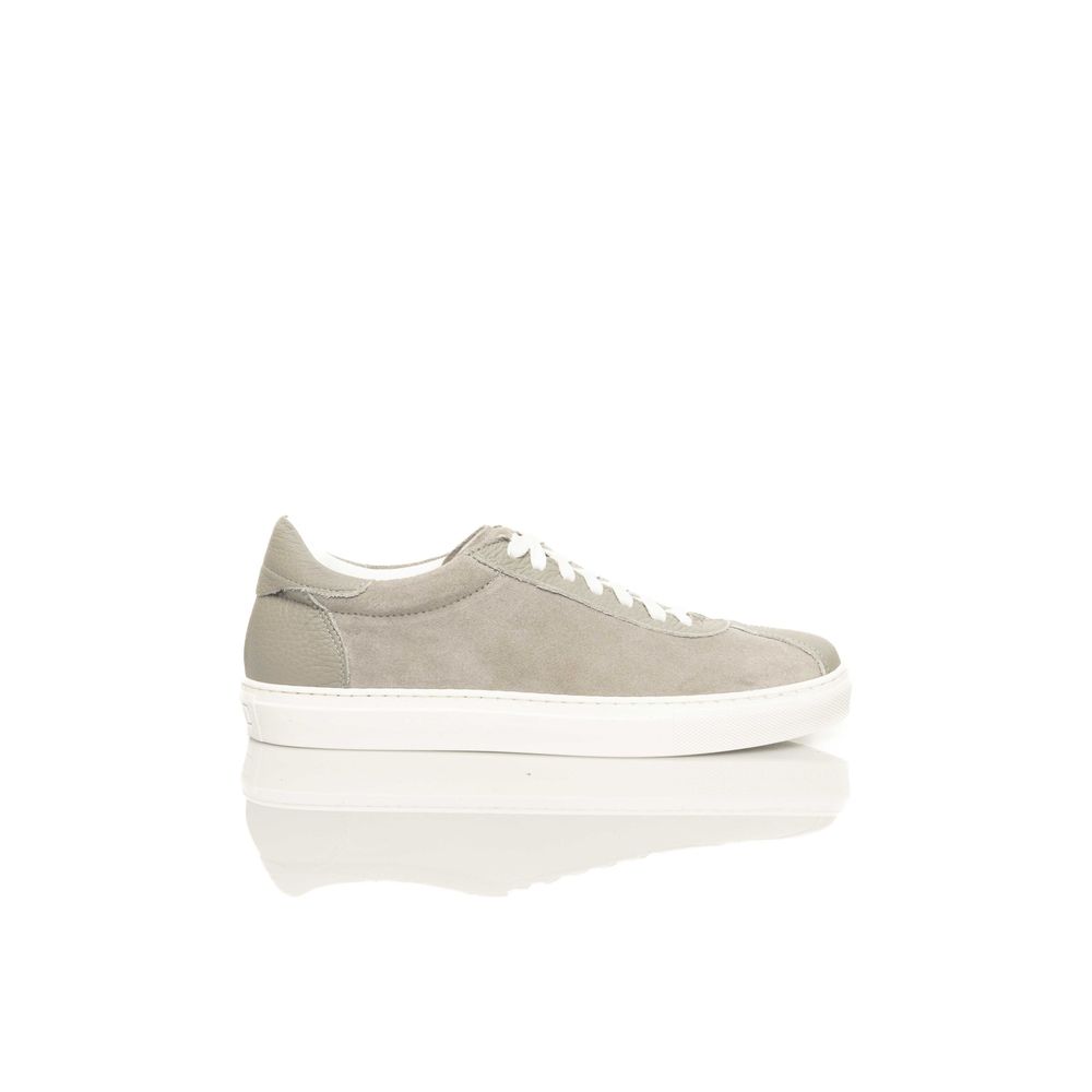 Gray Leather Men's Sneaker - The Luxe Alliance