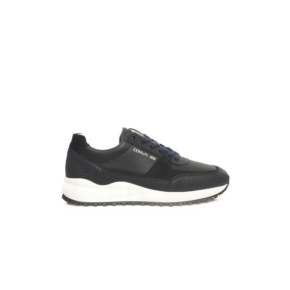 Blue Leather Men Sneaker - The Luxe Alliance