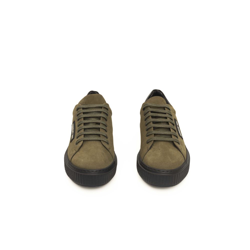 Green Leather Men Sneaker - The Luxe Alliance