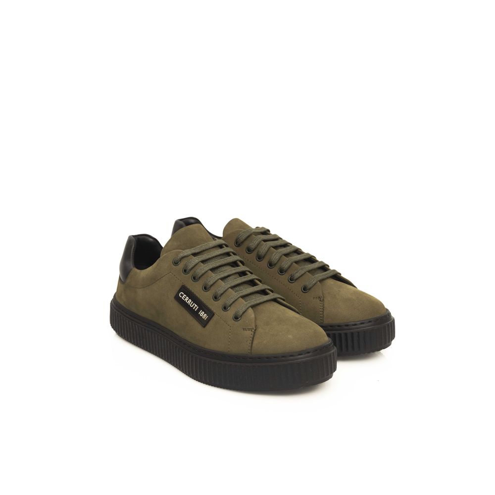 Green Leather Men Sneaker - The Luxe Alliance