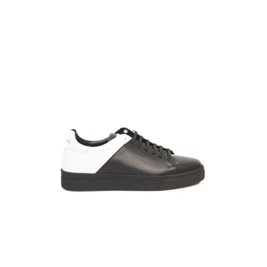 Black Leather Men Sneaker - The Luxe Alliance