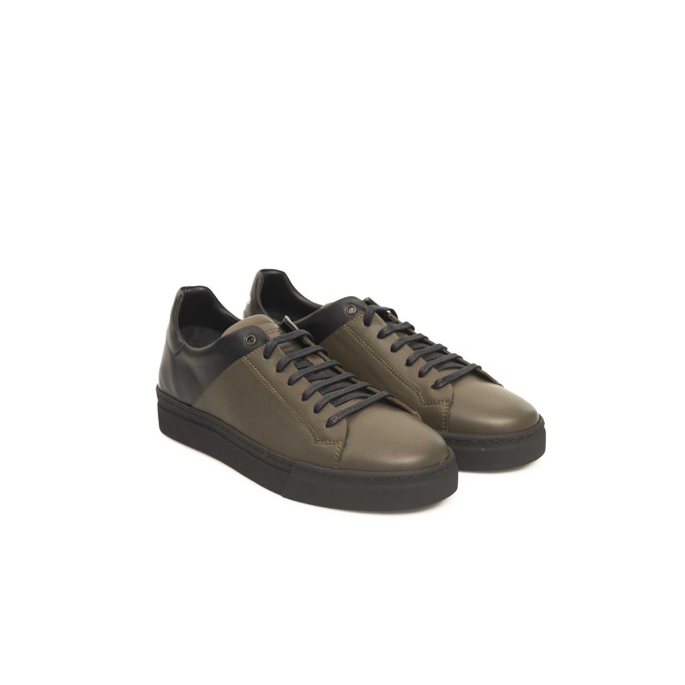 Green Leather Men's Sneaker - The Luxe Alliance