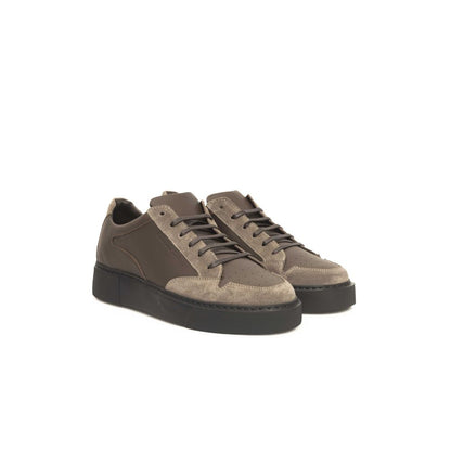 Beige Leather Men Sneaker - The Luxe Alliance