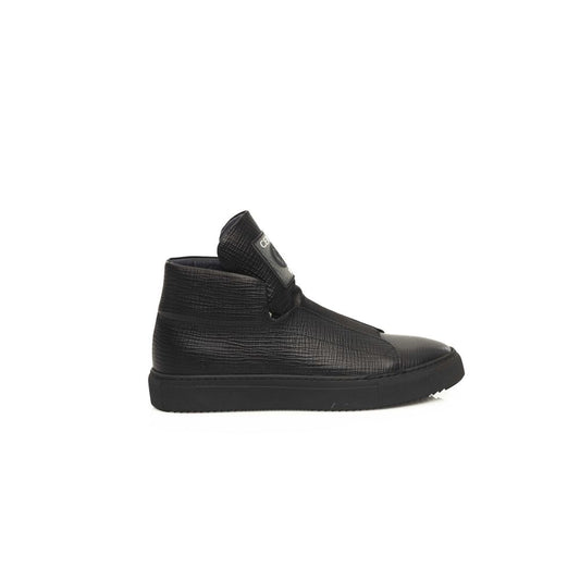  - Black Leather Men Sneaker