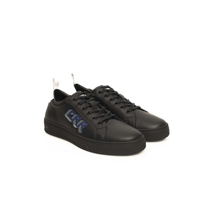  - Black Leather Men Sneaker