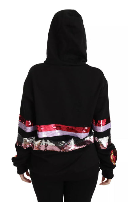  - D&G Sequined Hooded Pullover Sweater