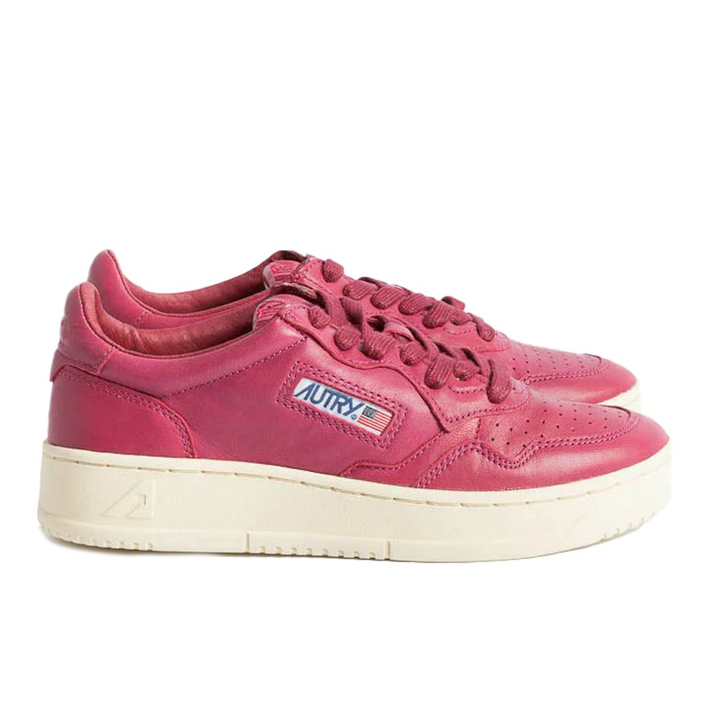  - Fuchsia Leather Di Capra Sneaker