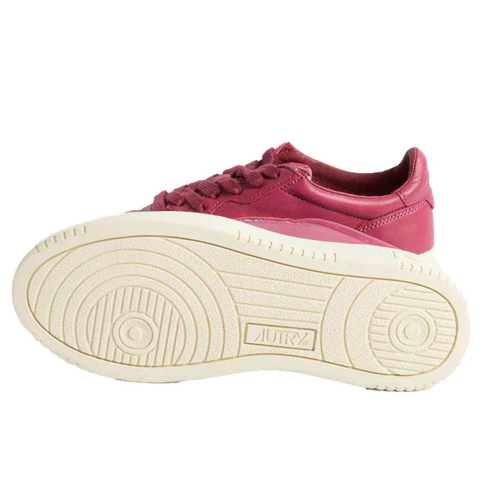  - Fuchsia Leather Di Capra Sneaker