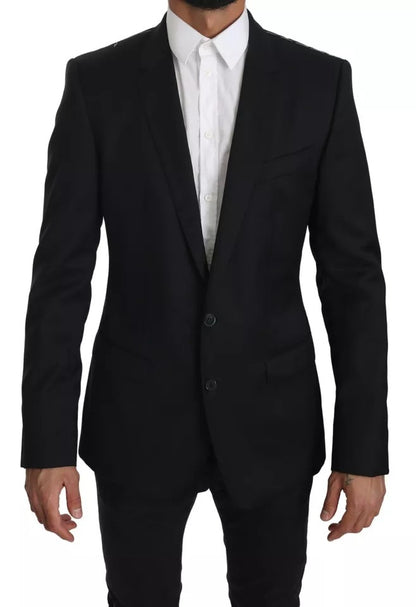  - Black Slim Jacket Coat MARTINI Blazer