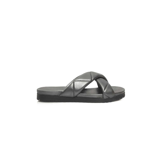  - Gray Sheepskin Women Sandal