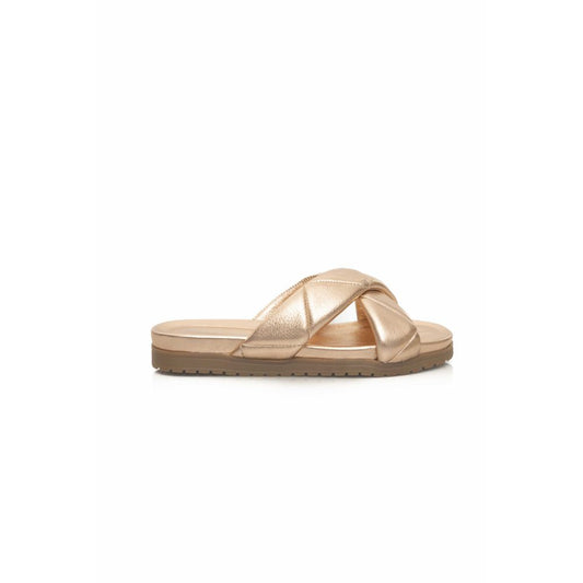  - Beige Sheepskin Women Sandal