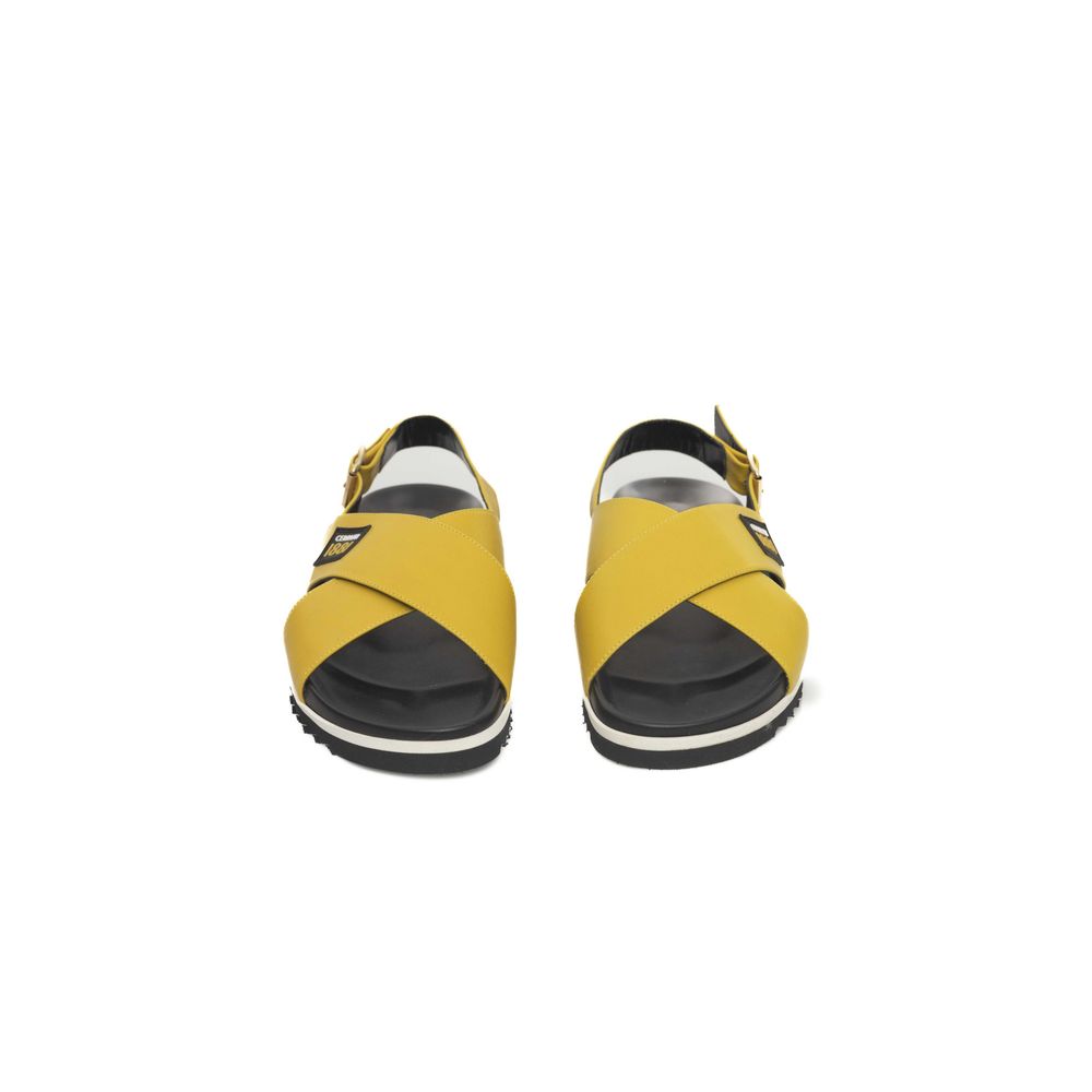  - Yellow Calf Leather Women Sandal