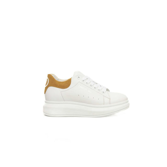  - White Leather Women Sneaker