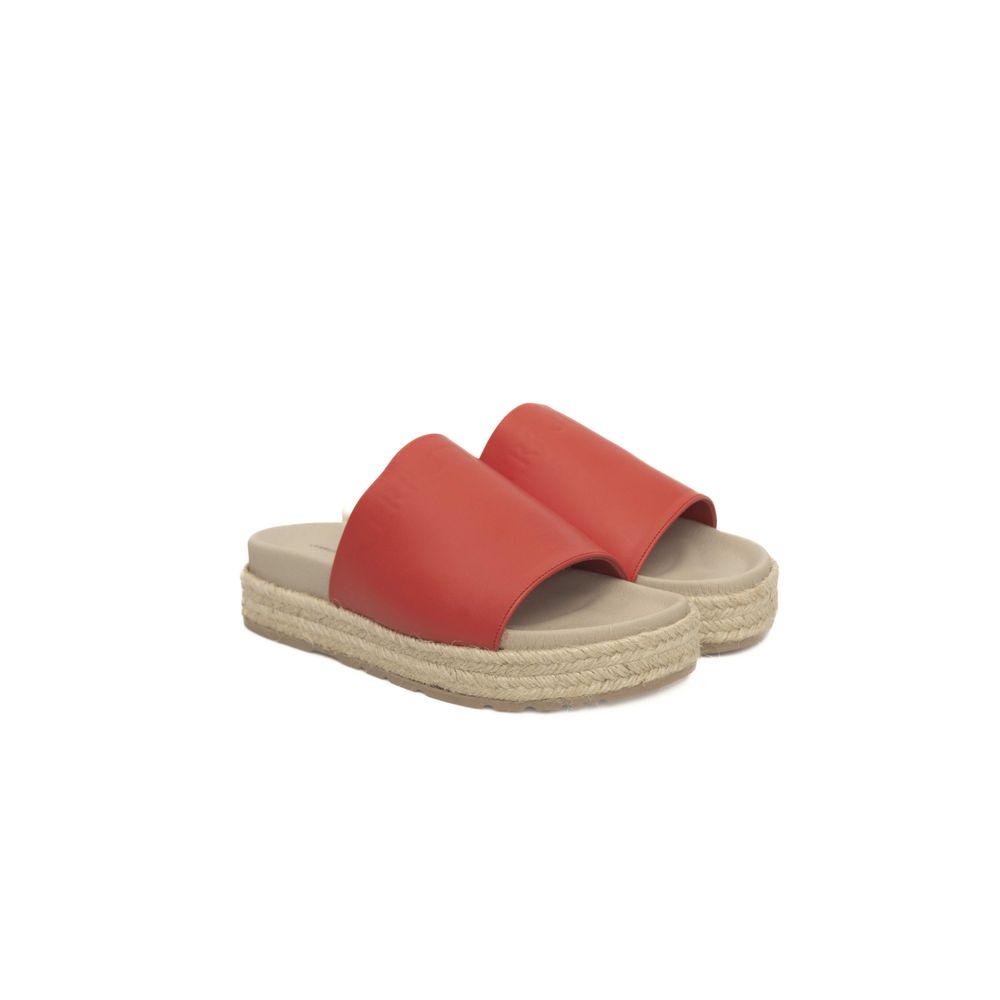  - Red Calf Leather Women Sandal