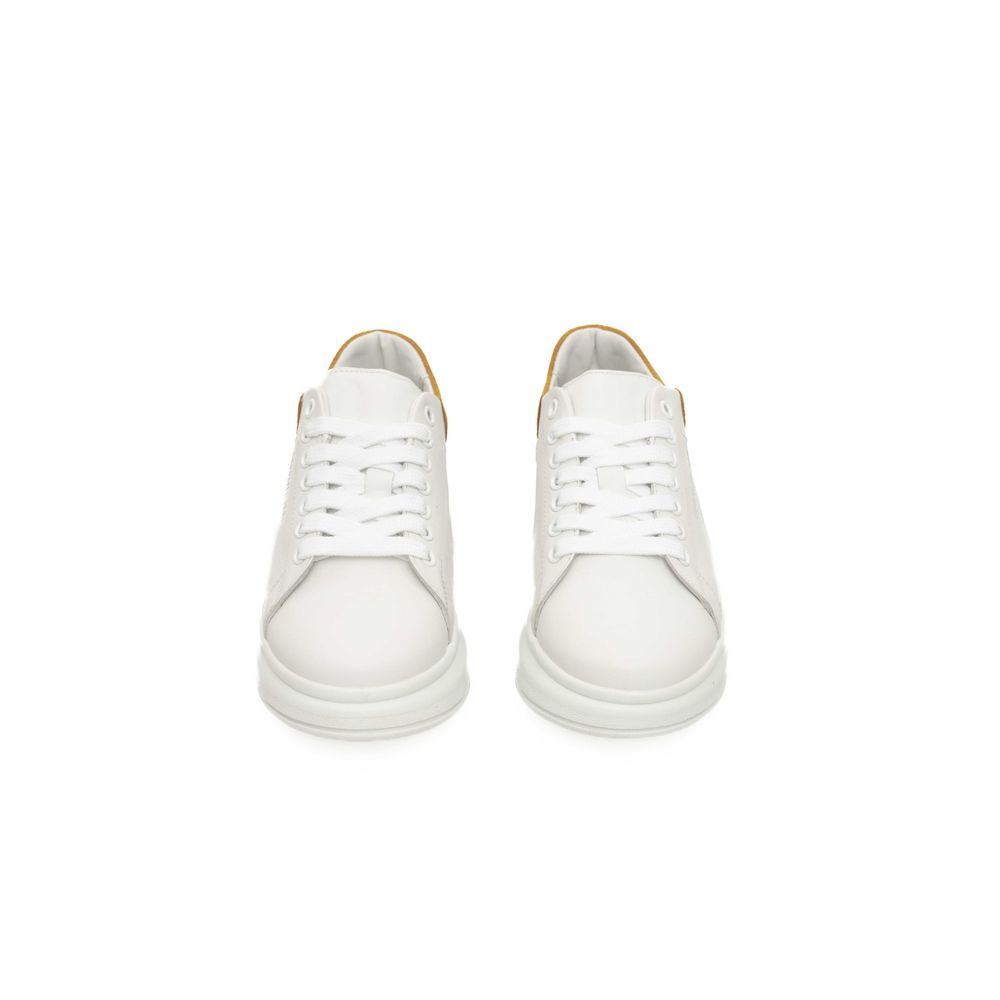  - White Leather Women Sneaker