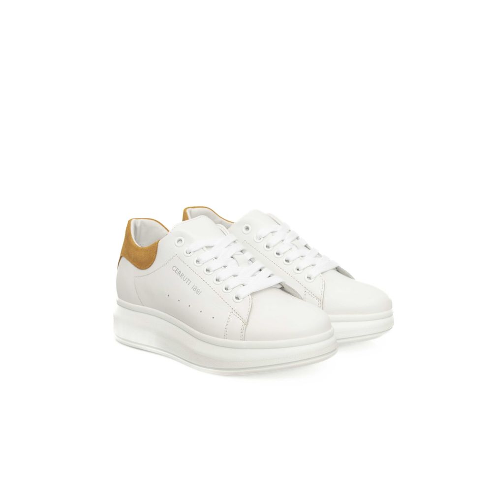  - White Leather Women Sneaker