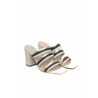  - White Goat Leather Women Sandal