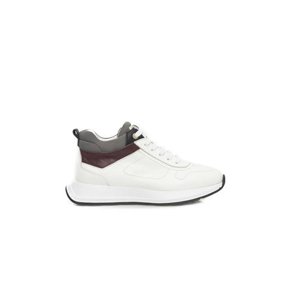  - White Leather Women Sneaker