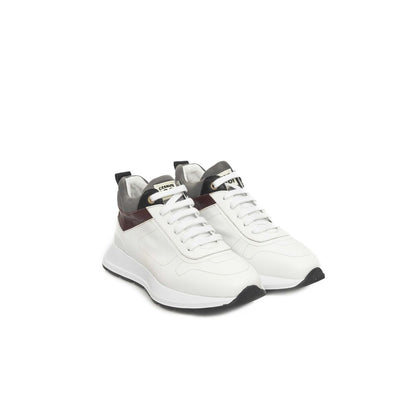  - White Leather Women Sneaker