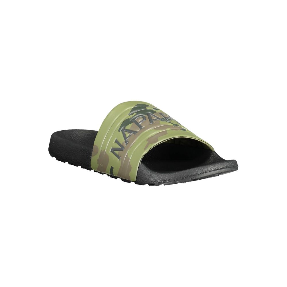 Green Polyester Sandal - The Luxe Alliance