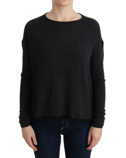  - Elegant Gray Crewneck Sweater