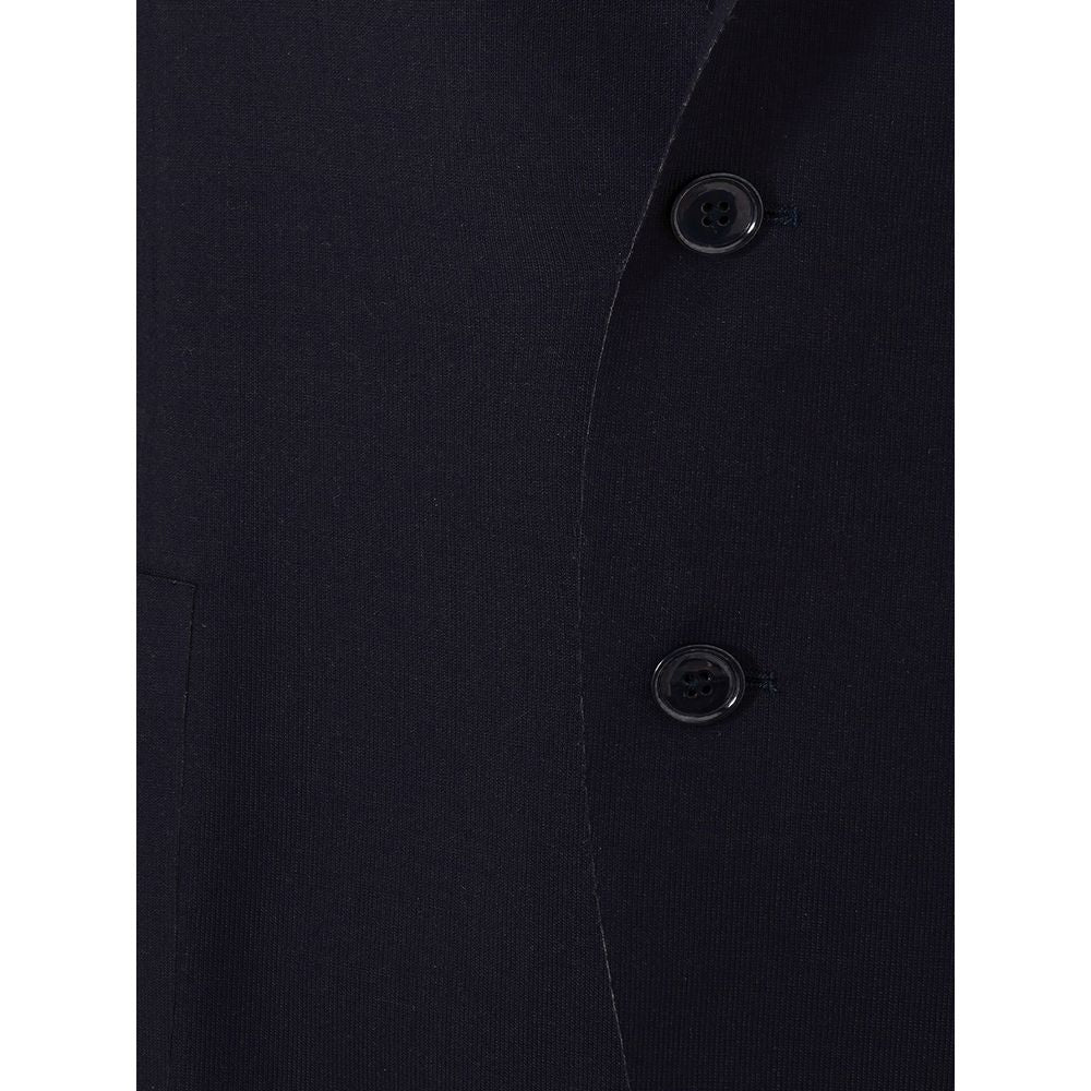 Elegant Blue Cotton Lardini Jacket - The Luxe Alliance